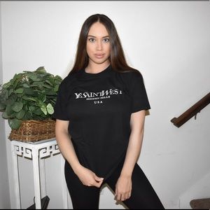 Ye Saint West Oversized Black T-Shirt